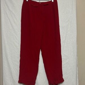 Lauren Ralph Lauren lined wool red pants